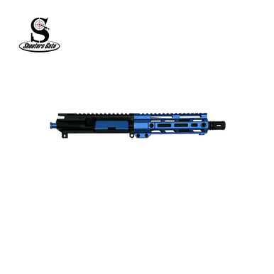 AR-15 5.56 NATO Assembled Pistol Upper, 7.5" Parkerized Barrel 1 7 Twist, Pistol Length, Blue