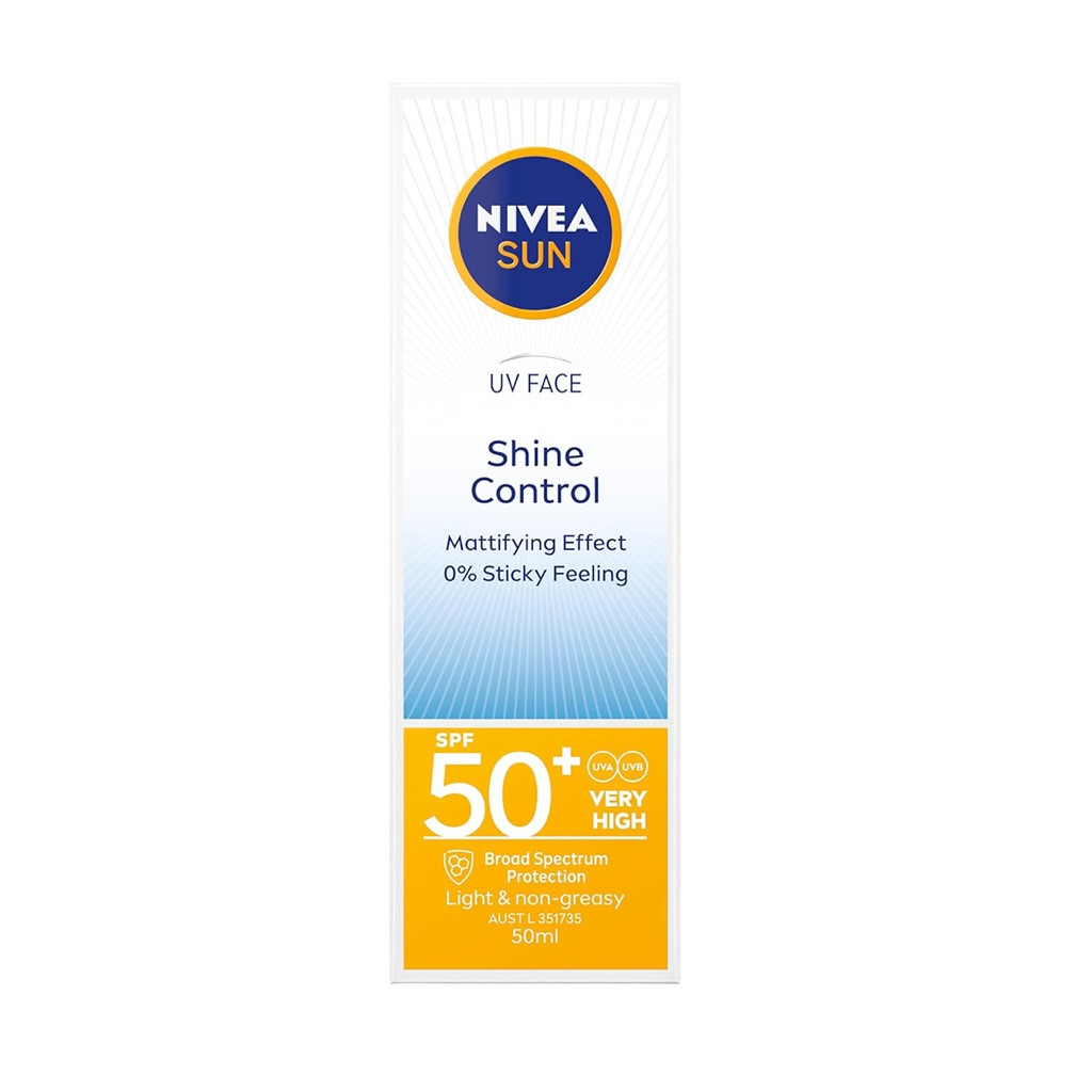 Nivea Sun UV Face Cream BB Shine Control Matifying Effect SPF50 50ml