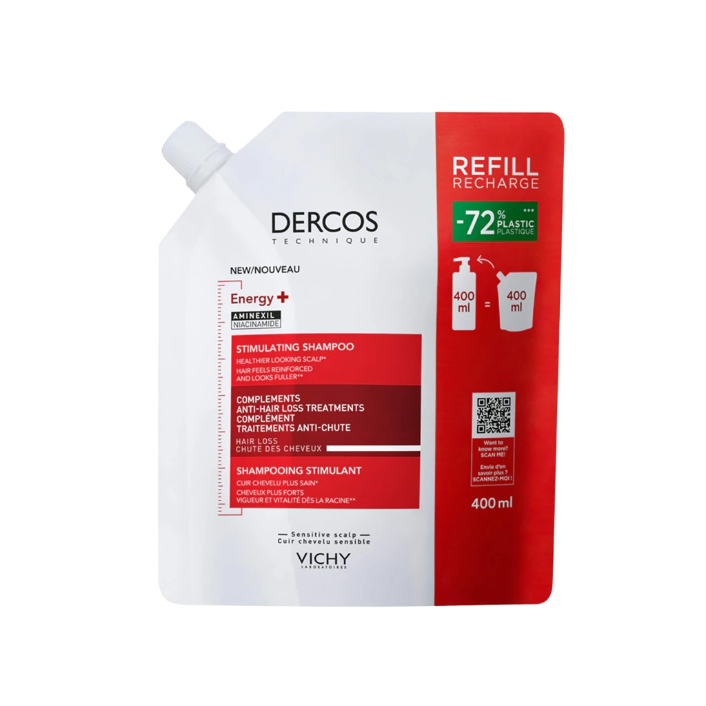 Vichy Dercos Energy+ Stimulating Shampoo Refill 400 ml