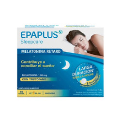 Epaplus Sleepcare Melatonin Retard + Tryptophan 60 Capsules - New Package Epaplus Sleepcare Melatonin Retard + Tryptophan 60 Capsules - New Package