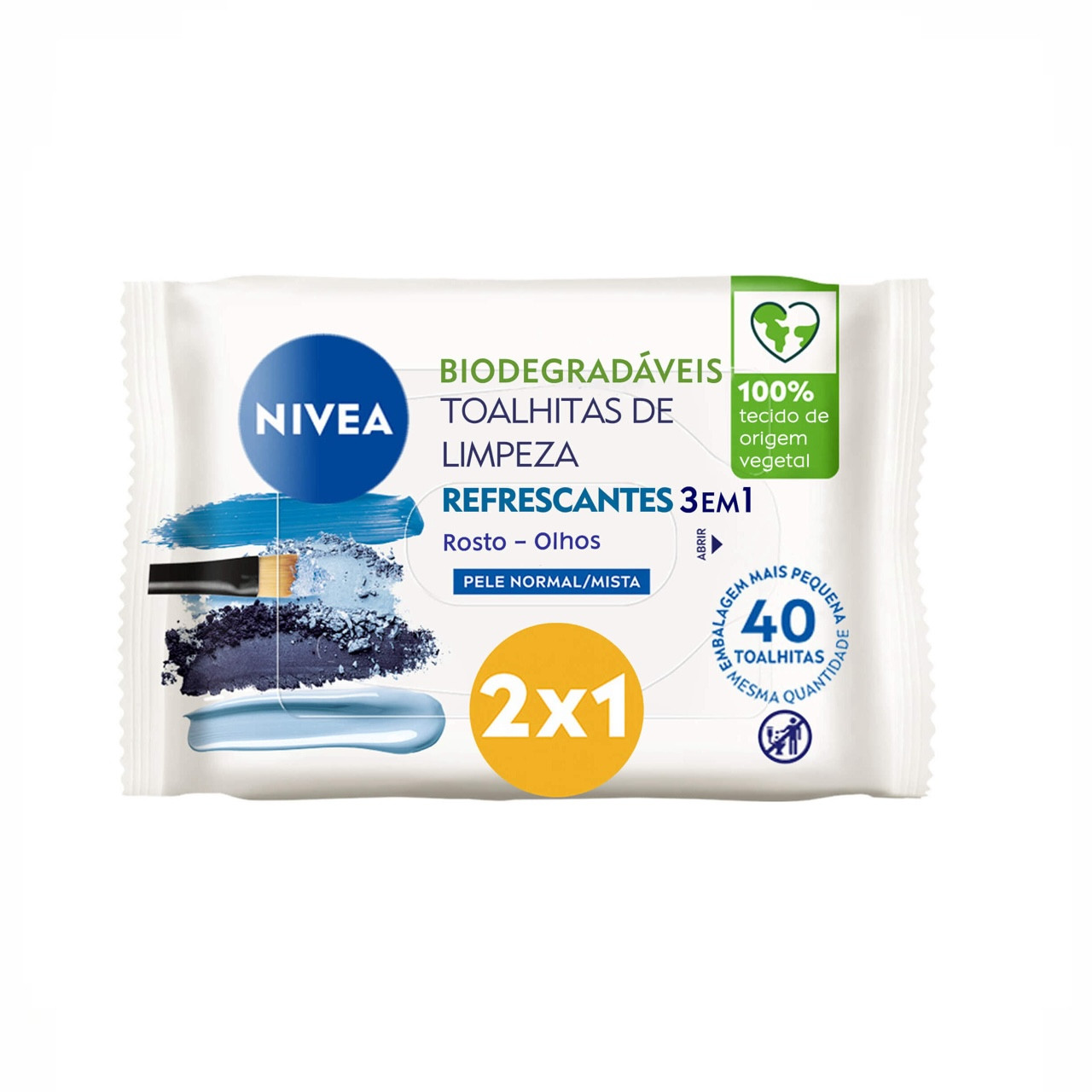 Nivea 3 In 1 Refreshing Wipes 40 Units nivea-3-in-1-refreshing-wipes-40-units