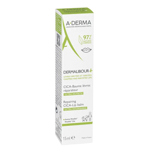 A-Derma Dermalibour+ Lip Repair Balm 15ml