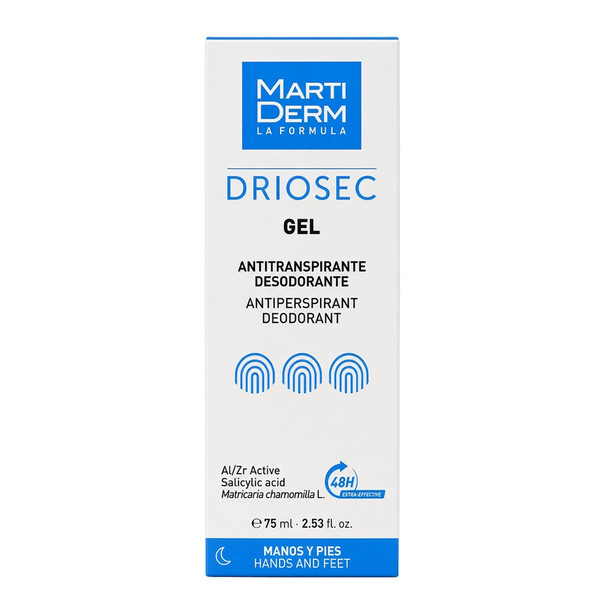 Martiderm Driosec Hands and Feet Antiperspirant Gel 75ml