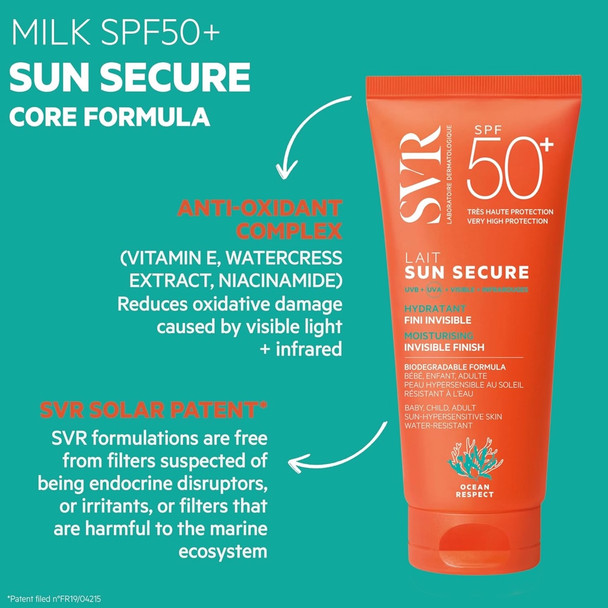 SVR Sun Secure Body Milk SPF50+ 100 ml