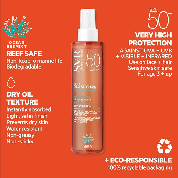 SVR Sun Secure Oil SPF50+ 200 ml