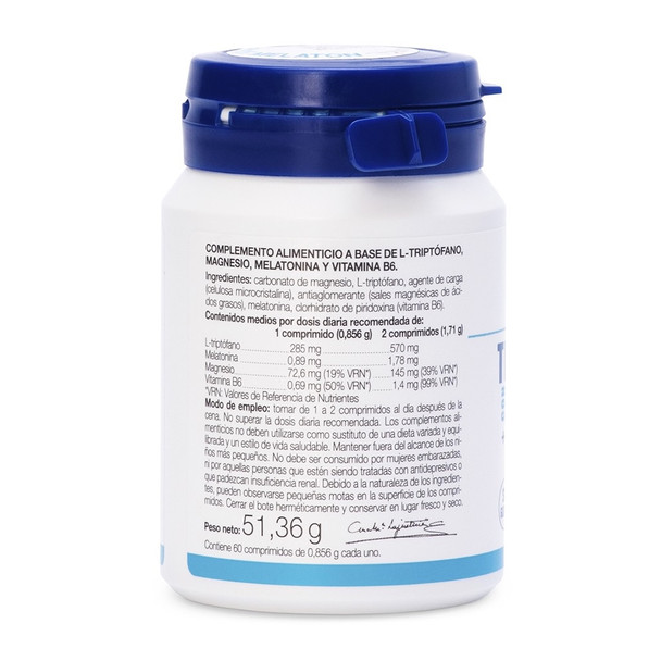 Ana Maria Lajusticia Triptophan Melatonin + Magnesium and Vitamin B6 60 tabs