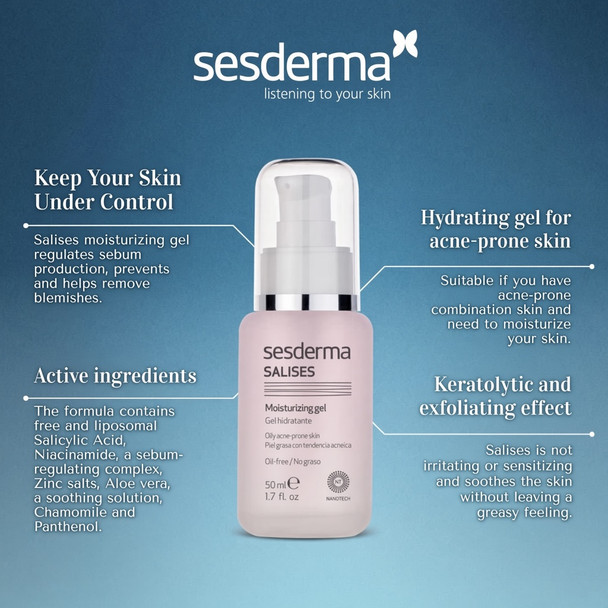 Sesderma Salises Moisturizing Gel 50ml