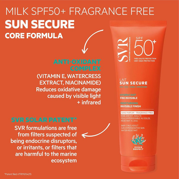 SVR Sun Secure Body Milk SPF50+ 250 ml