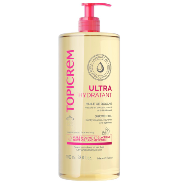 Topicrem Ultra Moisturizing Shower Oil 1000ml