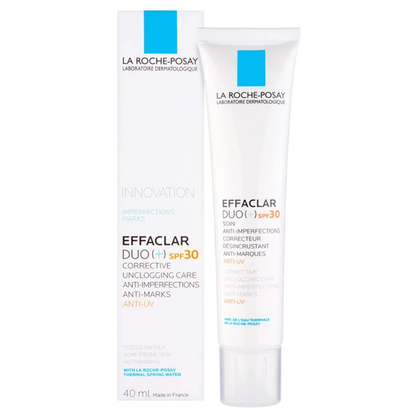 La Roche Posay Effaclar Duo+ SPF30 Gel Cream 40ml Product and Package