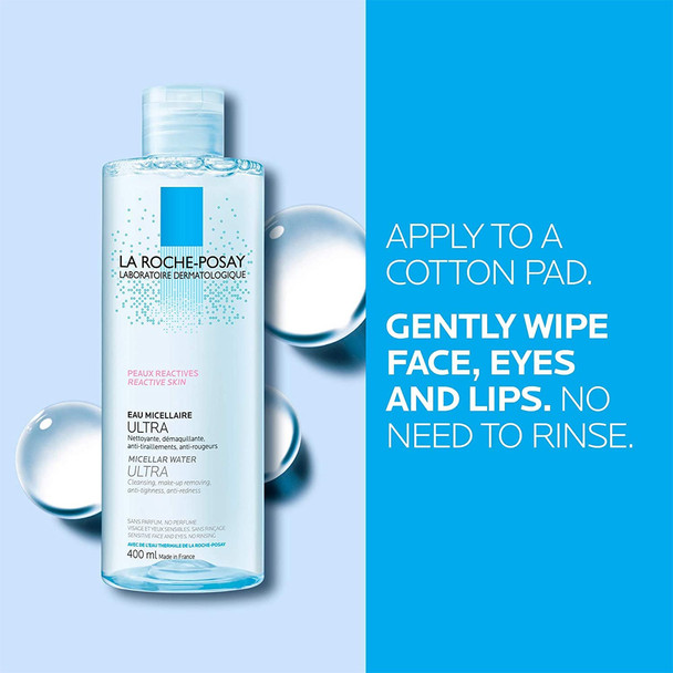 La Roche Posay Micellar Water Reactive Skin 400ml How to Use