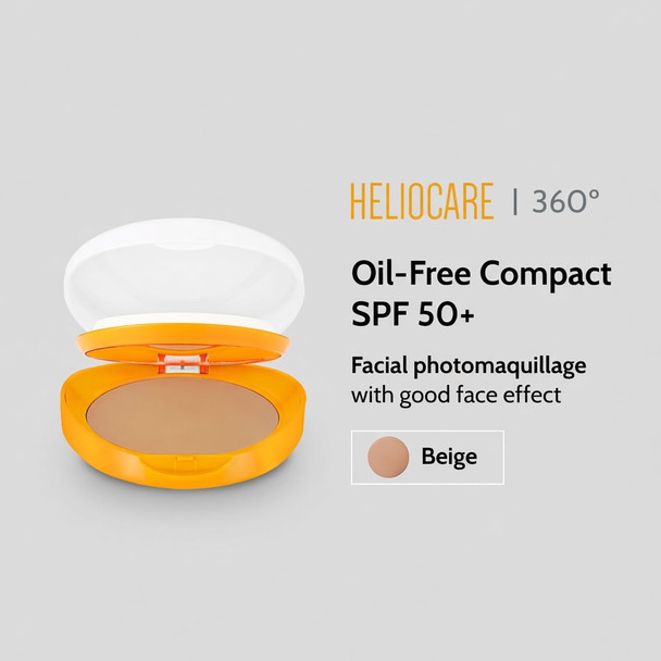 Heliocare 360 Compact Oil-Free SPF50+ Beige 10g