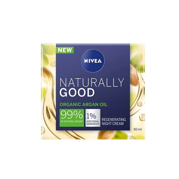 Nivea Naturally Good Night Cream Argan Oil Organic 50 ml