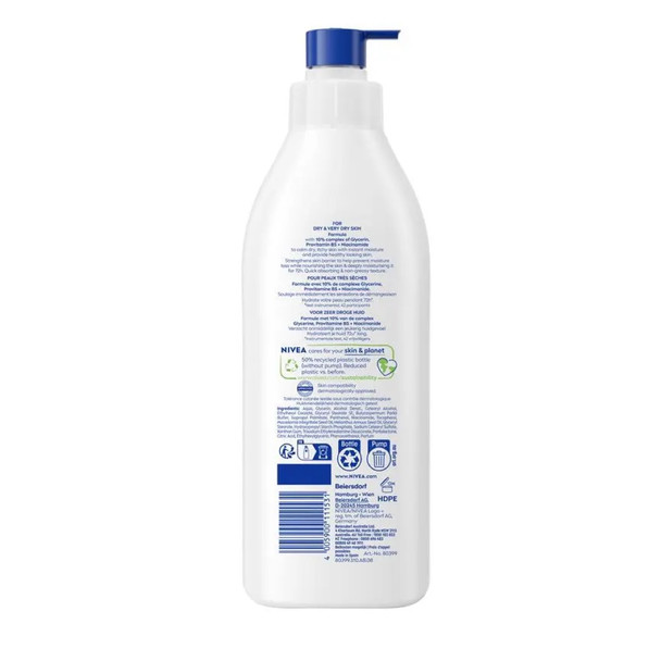Nivea Body Milk Repairs and Cares with Dispenser 400 ml