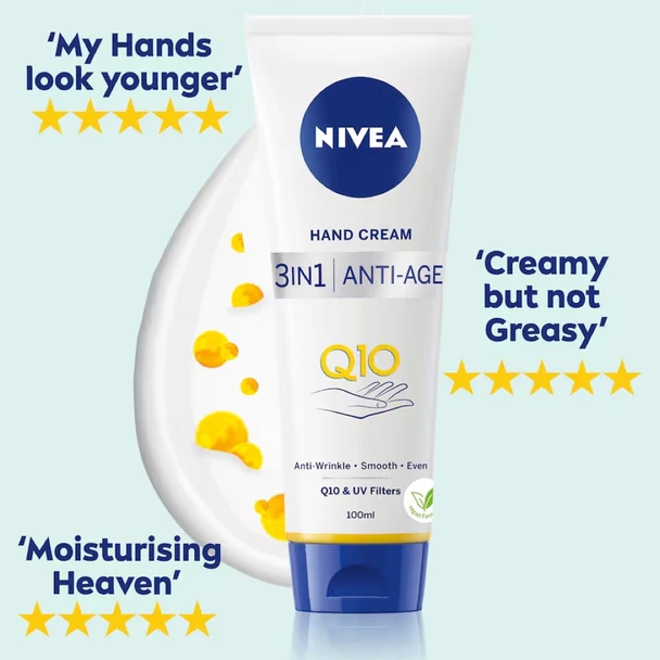 Nivea Q10 Anti-Aging 3-in-1 Hand Cream 75 ml