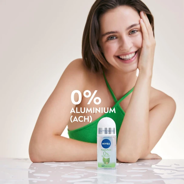 Nivea Fresh Pure 0% Aluminum Roll-On Deodorant 50 ml