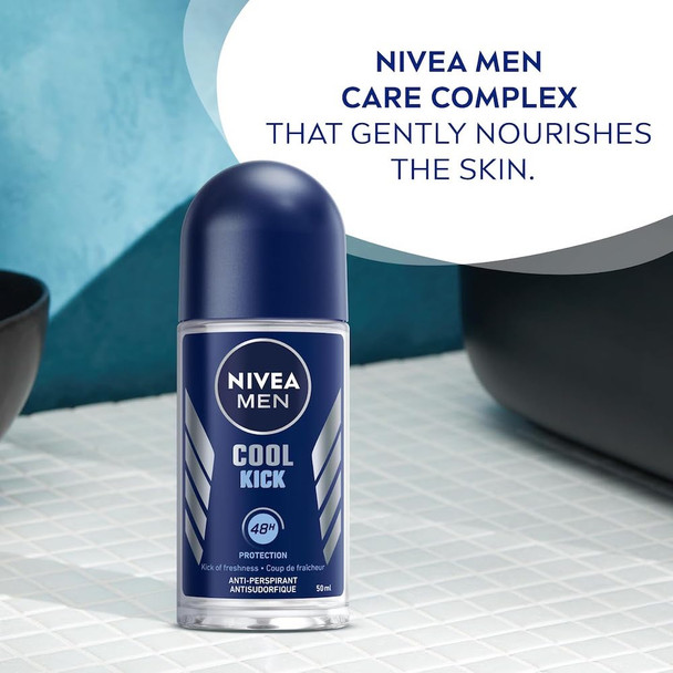 Nivea Men Cool Kick Roll-On Deodorant 50 ml
