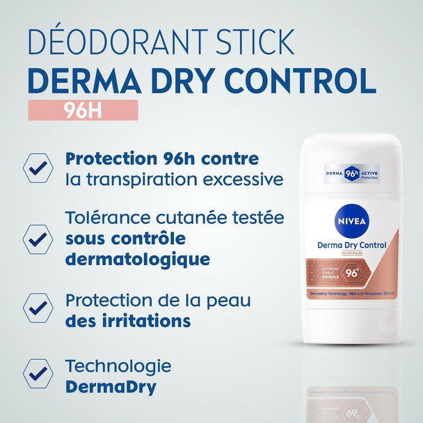 Nivea Derma Control Antiperspirant Stick 50 ml