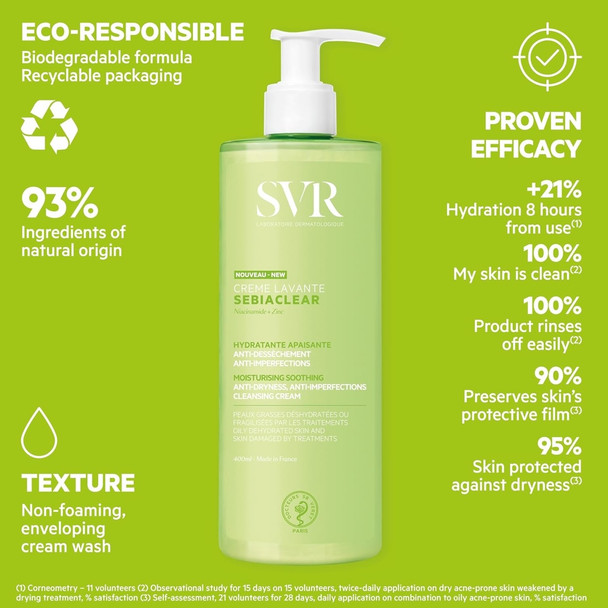 SVR Sebiaclear Cleansing Cream 400ml