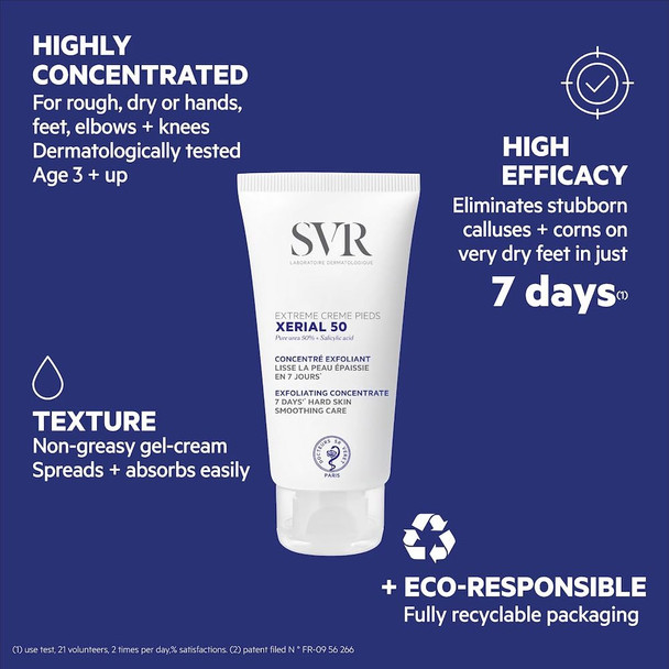 SVR Xérial 50 Extreme Foot Cream 50 ml
