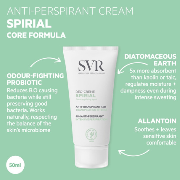 SVR Spirial Cream Antiperspirant 50ml