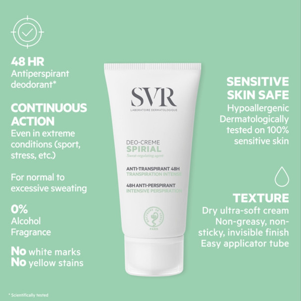 SVR Spirial Cream Antiperspirant 50ml