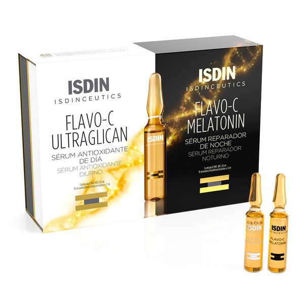 Isdinceutics Flavo-C Pack 10 Ultraglican 10 Melatonin Ampoules