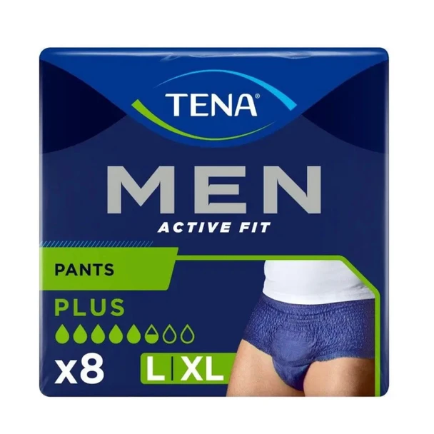 Tena Men Active Fit Pants Large 8 units