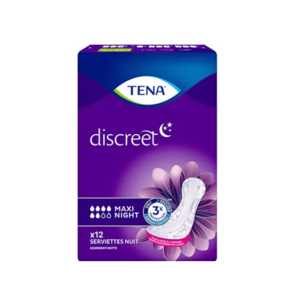 Tena Discreet Maxi Night 12 units
