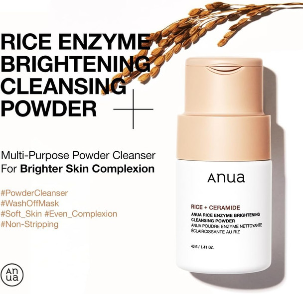Anua Rice Enzyme Brightening Cleansing Powder 40 g
