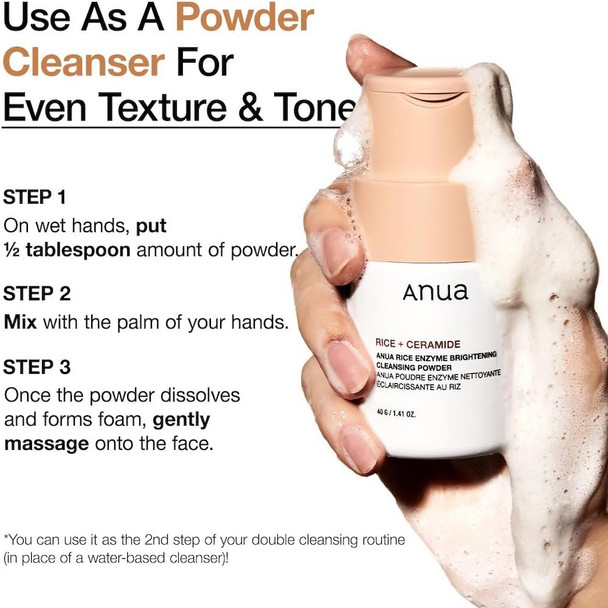Anua Rice Enzyme Brightening Cleansing Powder 40 g