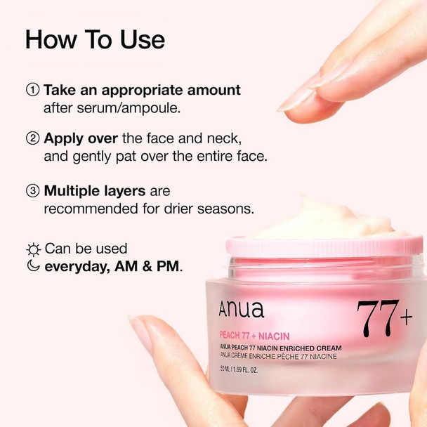 Anua Peach 77 Niacin Enriched Cream 50 ml