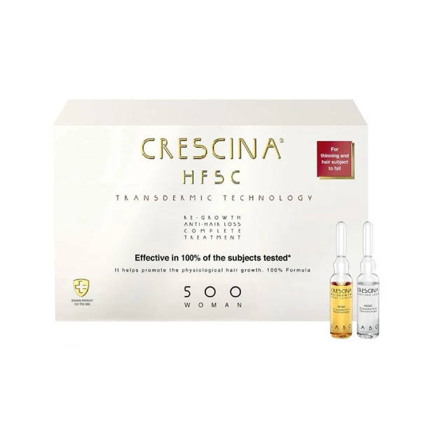 Crescina Transdermic HFSC Complete Treatment 500 Women 20 Ampoules 3.5 ml