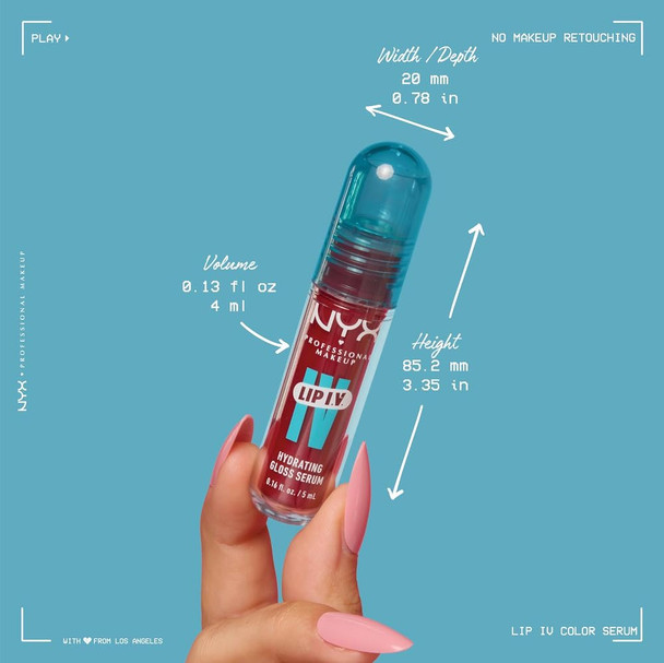 NYX Lip I.V. Hydrating Lip Gloss Stain Mauve N Moist 5 ml