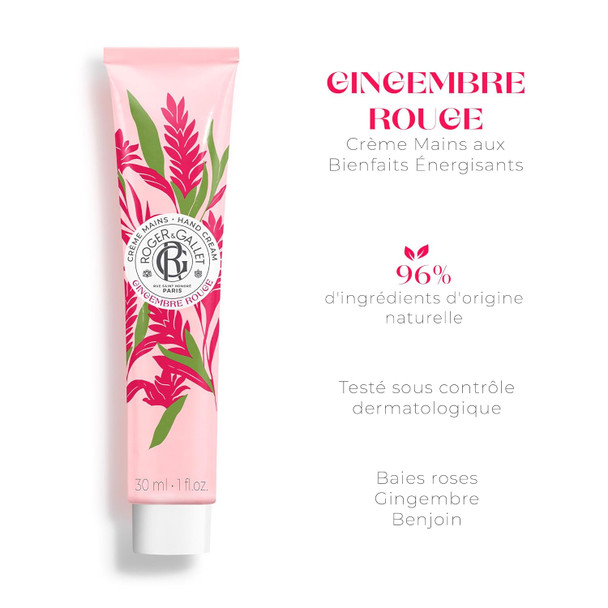 Roger & Gallet Gingembre Rouge Wellbeing Hand Cream 30 ml