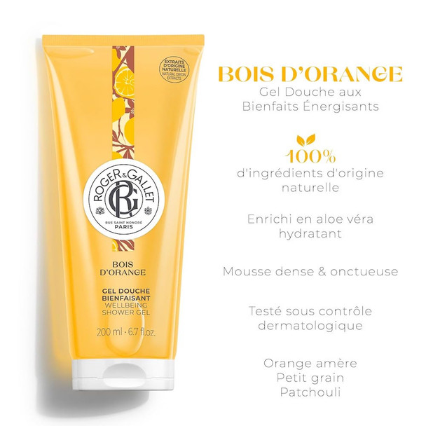 Roger & Gallet Bois d'Orange Wellbeing Shower Gel 200 ml