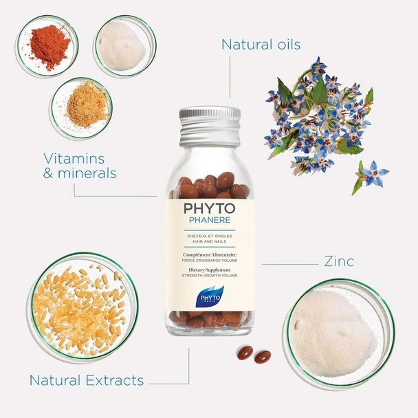 Phyto Phytophanere Hair & Nails Supplements 240 caps