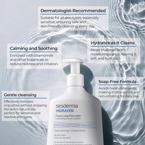 Sesderma Hidraven Soap-Free Foaming Cream 300 ml