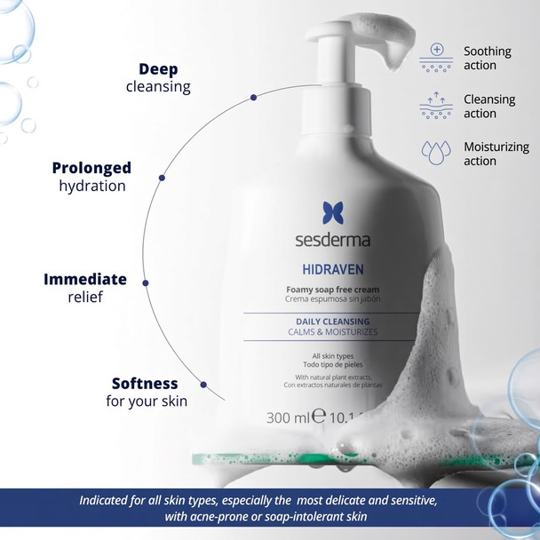 Sesderma Hidraven Soap-Free Foaming Cream 300 ml
