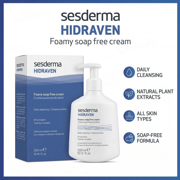 Sesderma Hidraven Soap-Free Foaming Cream 300 ml