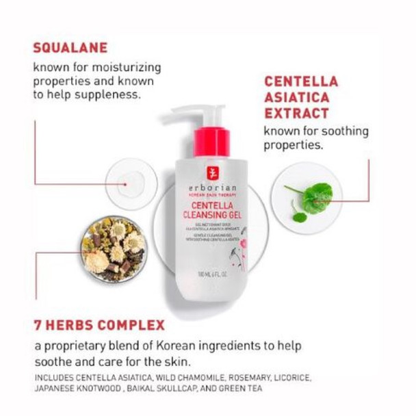 Erborian Centella Cleansing Gel 180 ml