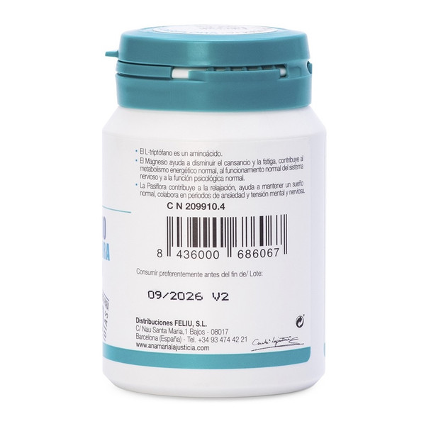 Ana Maria Lajusticia Triptophan with GABA, Passionflower & Magnesium 60 tabs