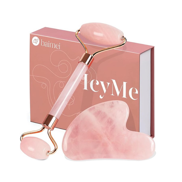 BAIMEI IcyMe Jade Roller & Gua Sha Set