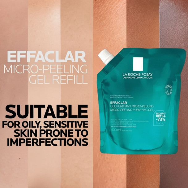 La Roche Posay Effaclar Micro-Peeling Purifying Gel Refill 400 ml