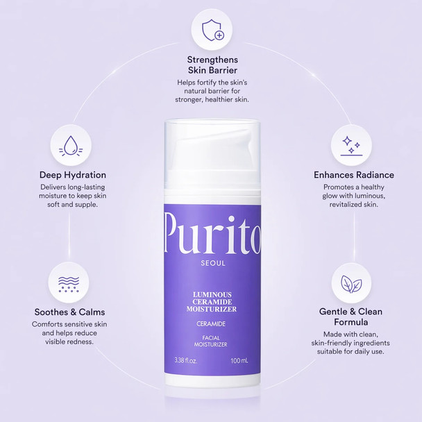 PURITO Luminous Ceramide Moisturizer 100 ml
