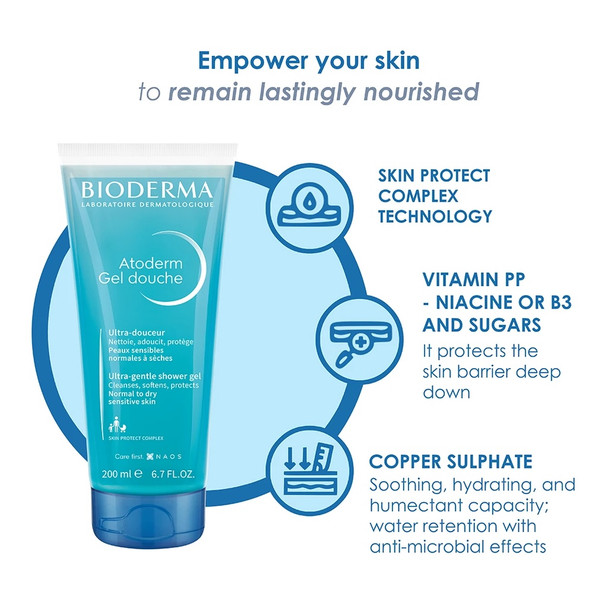 Bioderma Atoderm Gentle Shower Gel 200 ml