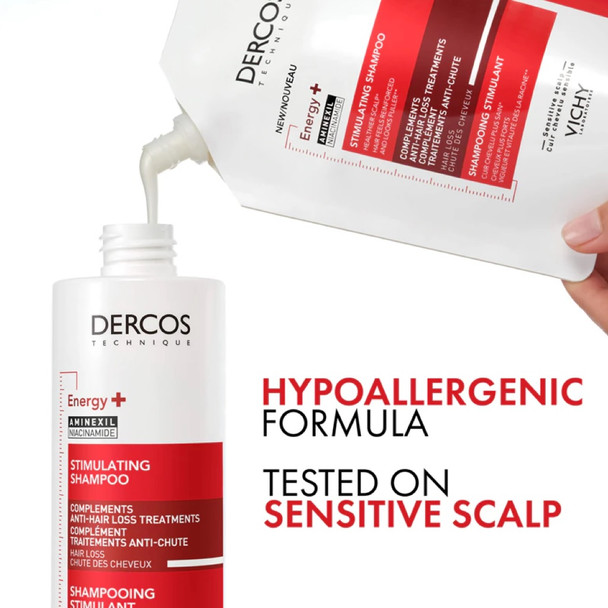 Vichy Dercos Energy+ Stimulating Shampoo Refill 400 ml