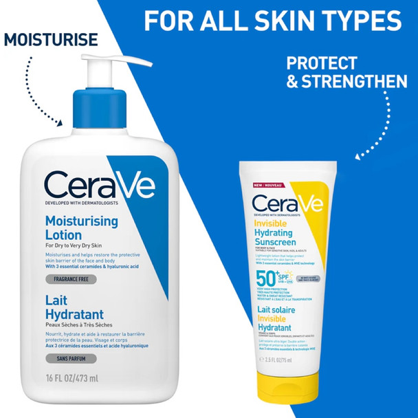 CeraVe Invisible Hydrating Sunscreen SPF50+ 177 ml