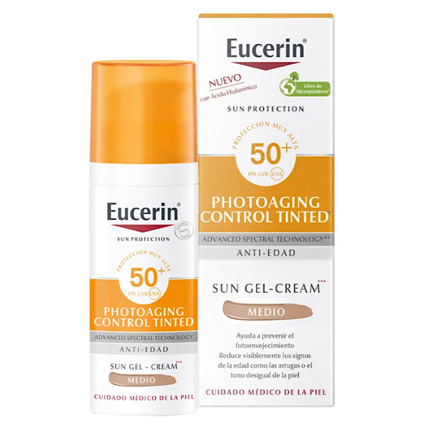 Eucerin Sun Photoaging Control Tinted Gel Cream Medium SPF50 50ml