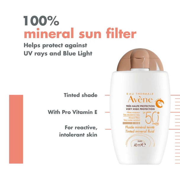 Avène Sun Mineral Fluid Color SPF 50+ 40ml